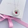 Personalised 80th Birthday Necklace With Birthstone, thumbnail 2 of 4