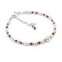 Ruby Bracelet, Sterling Silver And 14ct Gold Fill, Cuba, thumbnail 2 of 2