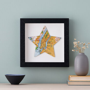 Personalised Map Star Print Graduation Gift, 2 of 6