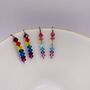 Rainbow And Pastel S Crystal Niobium Hook Earrings, thumbnail 1 of 5