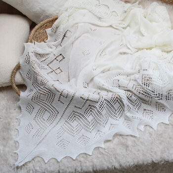 Merino Wool Baby Shawl, 12 of 12