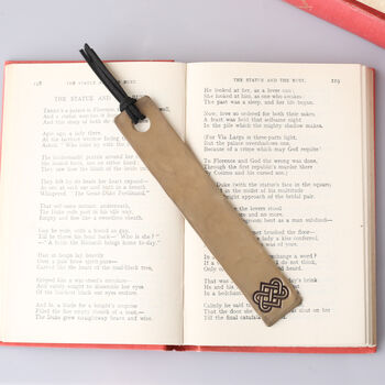8th Anniversry Bronze Bookmark With Tassel, 12 of 12