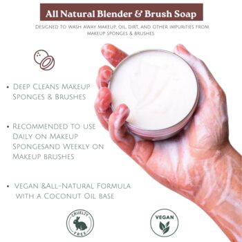 Cinema Secrets All Natural Vegan Brush And Blender Soap, 3 of 6