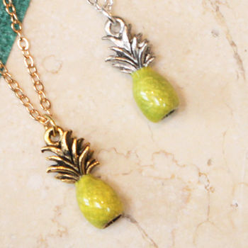 Pineapple Charm Necklace, 2 of 2
