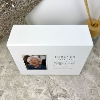 Personalised Forever Loved Photo Cremation Urn For Ashes 1090ml, 7 of 10