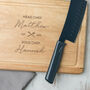 Personalised Head Chef / Sous Chef Board For Couples, thumbnail 2 of 4