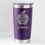 Personalised Best Teacher Ever Apple Thermos Insulated Cup, thumbnail 6 of 6