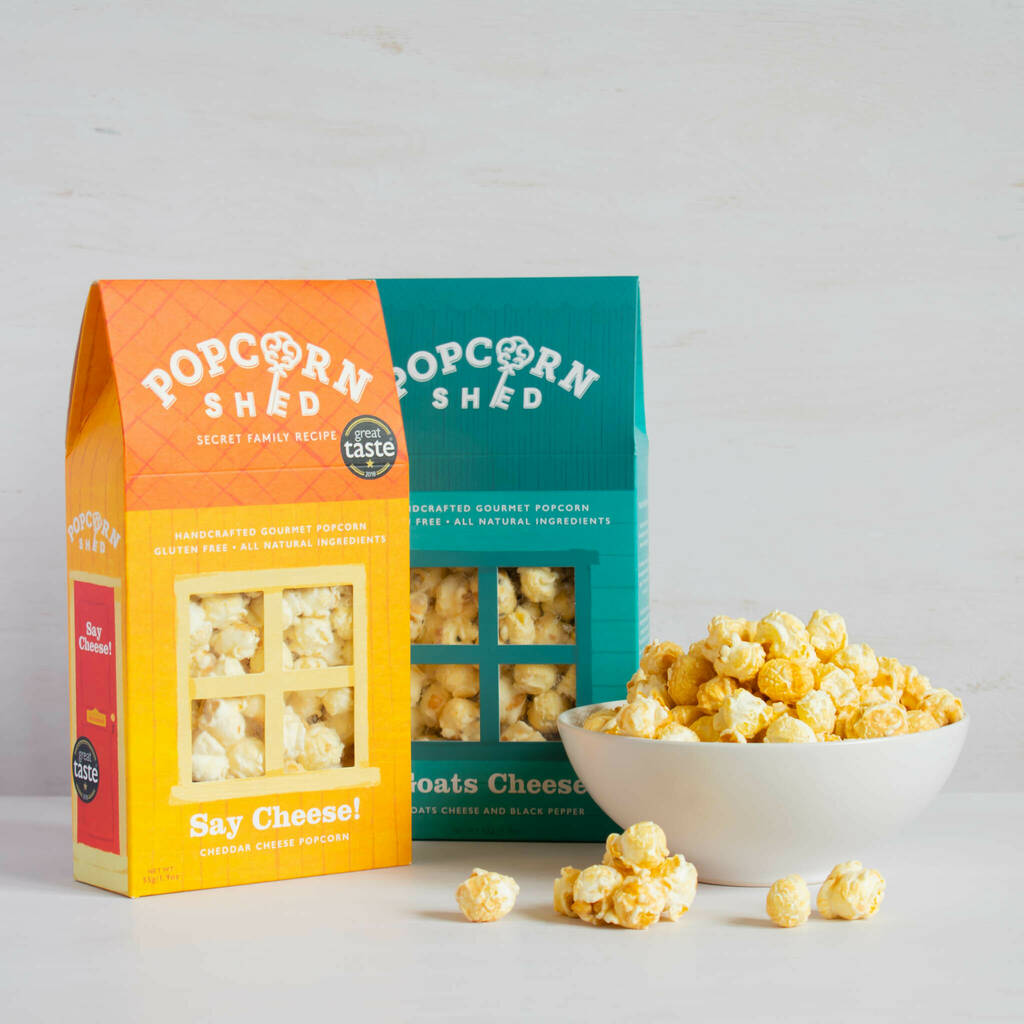 Gourmet Popcorn Cheese Flavour Duo Pack By Popcorn Shed