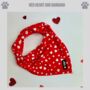 Red Heart Dog Bandana, thumbnail 1 of 3