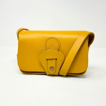 Noah Crossbody Wallet Bag Mini Shoulder Bag In Canary Yellow, 2 of 7
