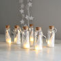 White Christmas Tree Mini Bottle Light Garland, thumbnail 1 of 1