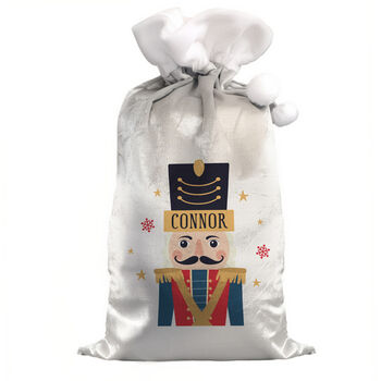 Personalised Nutcracker Christmas Sack For Kids, 4 of 4