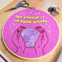 Witch Themed Modern Crystal Ball Embroidery Kit, thumbnail 1 of 4