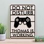 Personalised Do Not Disturb Gaming Sign, thumbnail 1 of 7