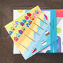 Beach Huts Greetings Card, thumbnail 1 of 4