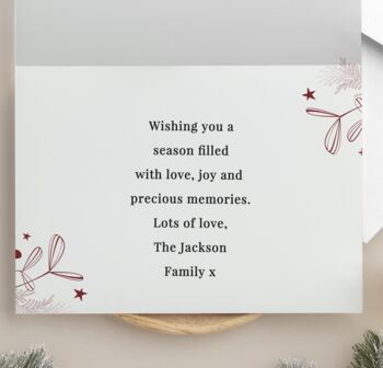 Personalised Photo Pack Of 10 Christmas Cards, 3 of 5