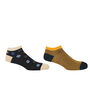 Peace Black And Lux Taylor Yellow Men's Trainer Socks, thumbnail 1 of 6