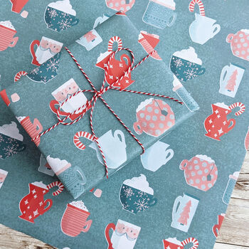 Christmas Mugs Wrapping Paper, 3 of 5