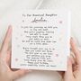 Personalised 1st Birthday Poem Card For Daughter, thumbnail 1 of 7