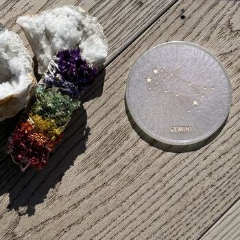 Handmade Resin Zodiac Coasters, 7 of 12