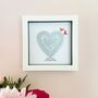 60th Wedding Anniversary Framed Heart Paper Cut, thumbnail 1 of 6