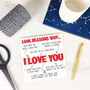 Personalised 'Reasons Why I Love You' Valentine's Card, thumbnail 4 of 4