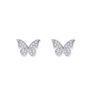Butterfly Crystal Stud Earrings, thumbnail 1 of 3