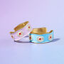 Enamel Flower Adjustable Ring, thumbnail 3 of 7