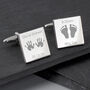 New Baby Gifts Dad Cufflinks, thumbnail 1 of 7