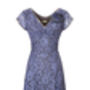Special Occasion Lace Dress In Amythest Flower Lace, thumbnail 2 of 7