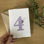 Happy 4th Birthday Card, thumbnail 1 of 5