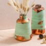 Patina And Copper Glass Vase 'Kimaya', thumbnail 5 of 5