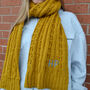 Personalised Chunky Cable Knit Scarf, thumbnail 2 of 3