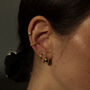 Minimalist Huggie 14k Gold Plated Earrings, thumbnail 6 of 8