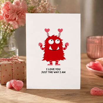 Funny Heart Monster Valentine’s Card, 4 of 6