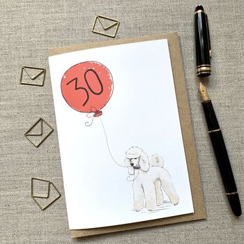 Personalised Poodle Birthday Card, 3 of 7