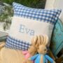 Gingham Name Cushion, thumbnail 6 of 6