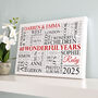 Personalised Ruby Anniversary Word Art, thumbnail 7 of 11