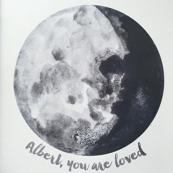 Personalised You Are Loved, Moon Nursery Print, 3 of 3