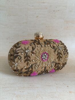 Gold Oval Clutch Bag, 4 of 10