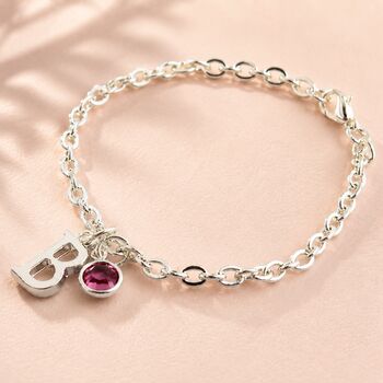 Personalised Birthstone Charm Bracelet, 3 of 9