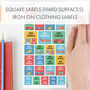 Personalised Oh Boy Design Kids Name Labels Pack 144 Labels, thumbnail 2 of 4