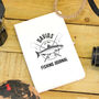Personalised Fishing Logo Notebook Pocket Travel Gift, thumbnail 1 of 2