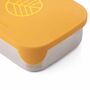 Stainless Steel Lunchbox With Organisers Mustard, thumbnail 9 of 11