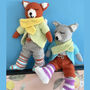 Fox In Socks And Little Wolf Knitting Pattern, thumbnail 1 of 5