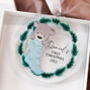 Personalised Baby Boy First Christmas Teddy Bear Bauble, thumbnail 7 of 9