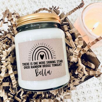 Rainbow Bridge Pet Loss Candle, 2 of 10