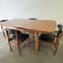 Schreiber Mid Century Extending Dining Table And Chairs, thumbnail 4 of 12