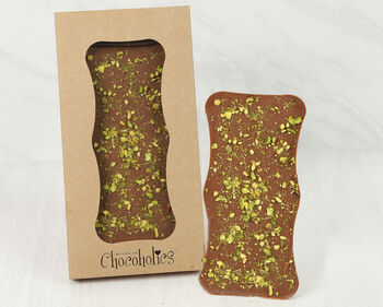 Dubai Style Pistachio Cream Milk Chocolate Bar, 2 of 3