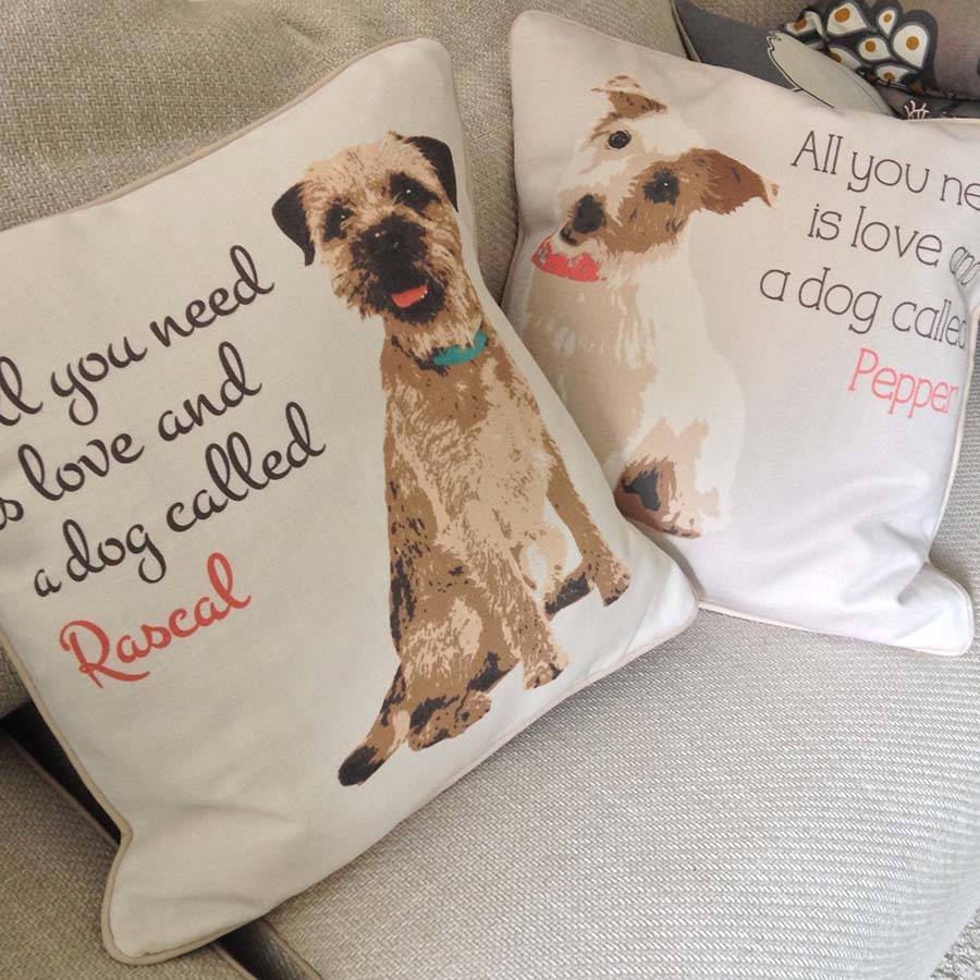 dog design cushions